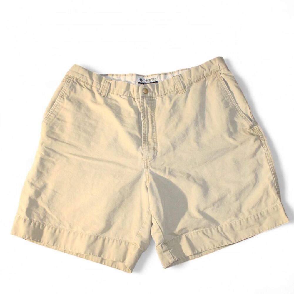 Columbia-sportswear Men's Tan and Cream Shorts